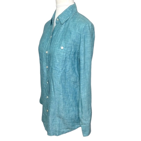 Tommy Bahama Moon Rise Linen Blouse - Picture 3 of 6